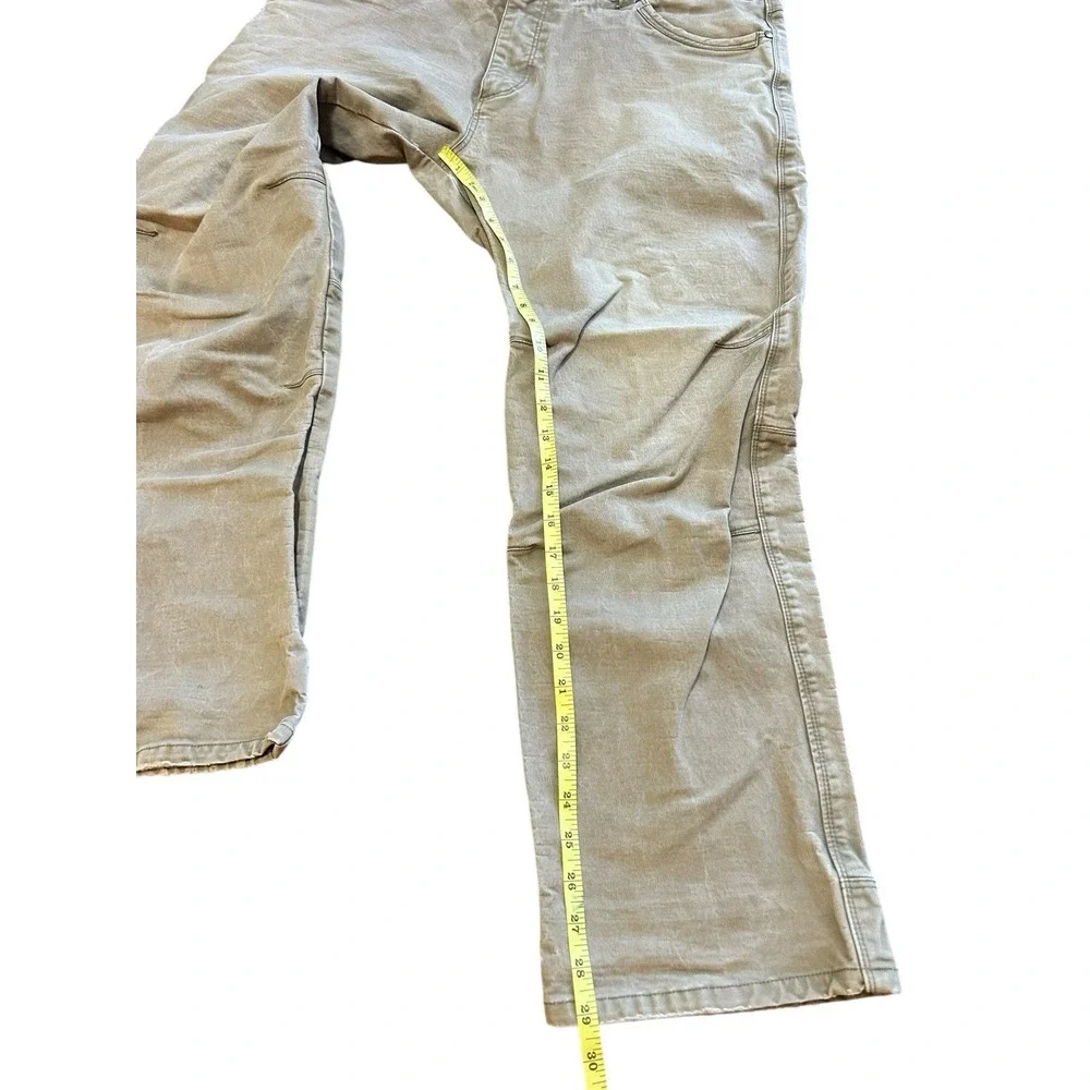Kuhl Rydr Pants Mens 38x30 Brown Vintage Patina Dye Canvas Straight Leg 5016